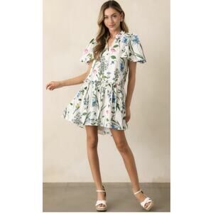 Sugarlips Clove Garden Floral Rock A By Trapeze Mini Dress Size Medium